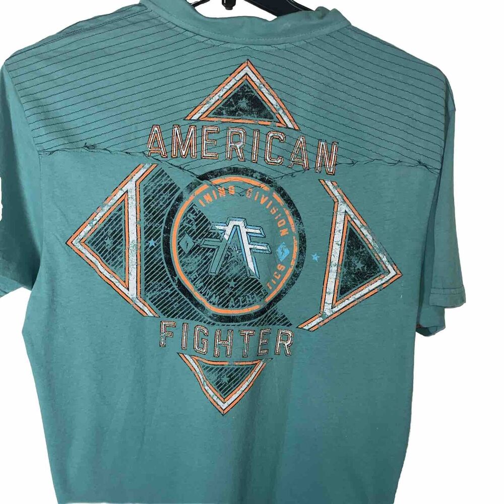 American Fighter Men’s Size XL Hesston Short Sleeve Graphic T-shirt Deep Teal